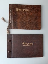 2 ältere Fotoalben, leer