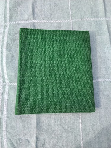 Fotoalbum grün stoffbezug - fotoalbum,