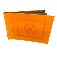 ALTES LEDER-FOTOALBUM -